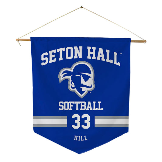 Seton Hall - NCAA Softball : Taylor Hill - Pennant - 18" x 21"-0