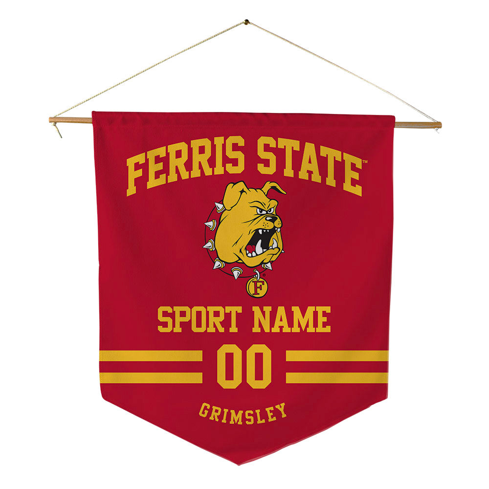 Ferris State - NCAA Cheerleading : Jordynn Grimsley - Pennant - 18" x 21"-0