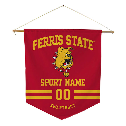 Ferris State - STUNT : Adrianna Swarthout - Pennant - 18" x 21"-0