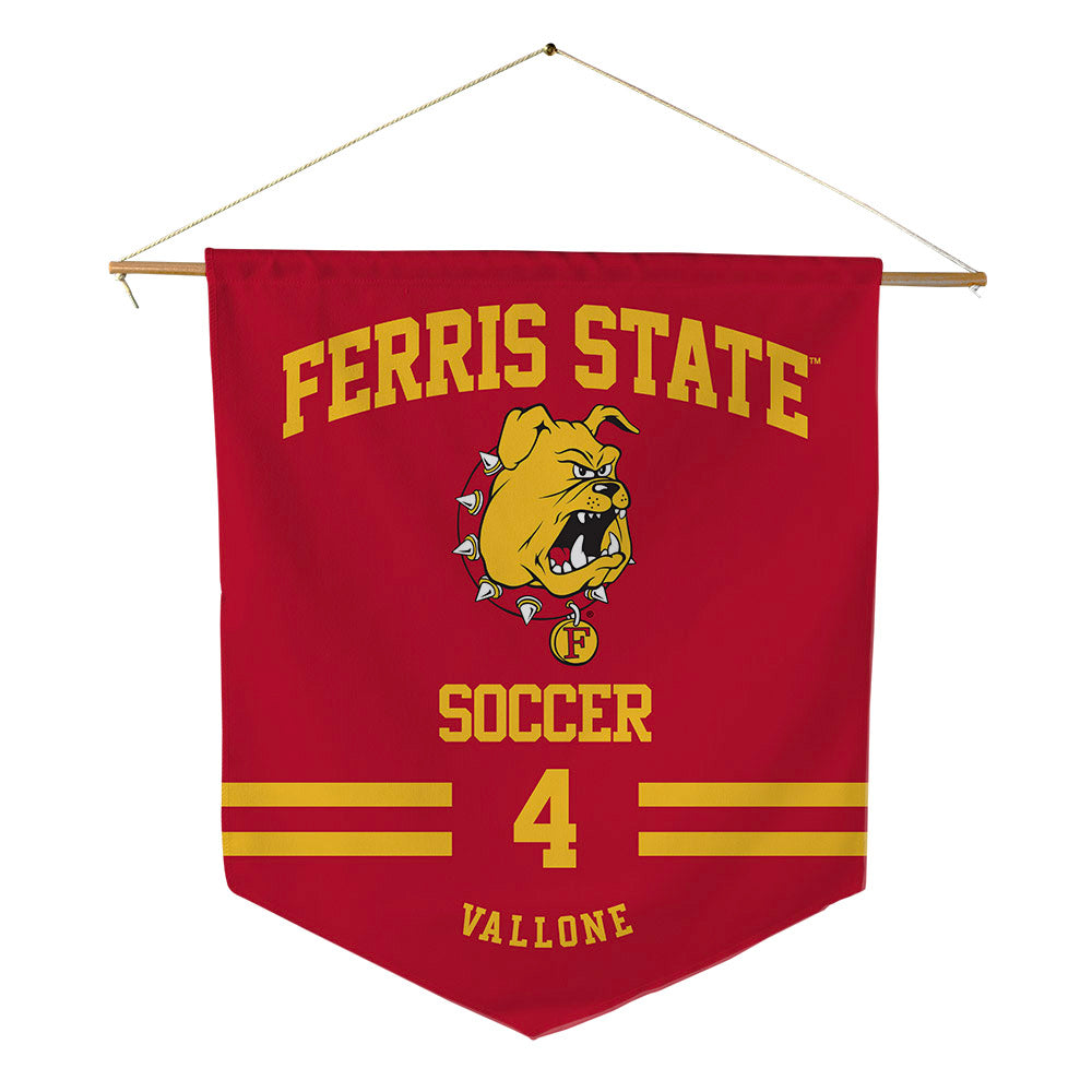 Ferris State - NCAA Women's Soccer : Bella Vallone - Pennant - 18" x 21"-0