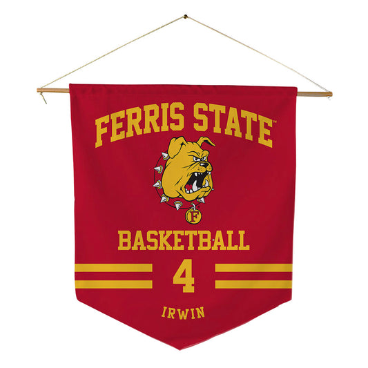 Ferris State - NCAA Women's Basketball : Elle Irwin - Pennant - 18" x 21"-0
