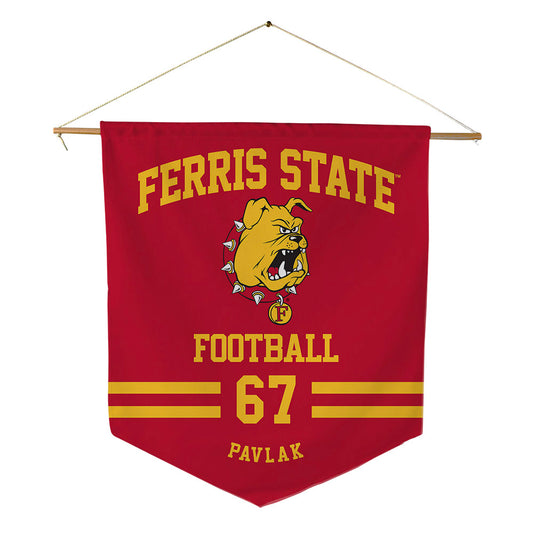 Ferris State - NCAA Football : Avery Pavlak - Pennant - 18" x 21"-0