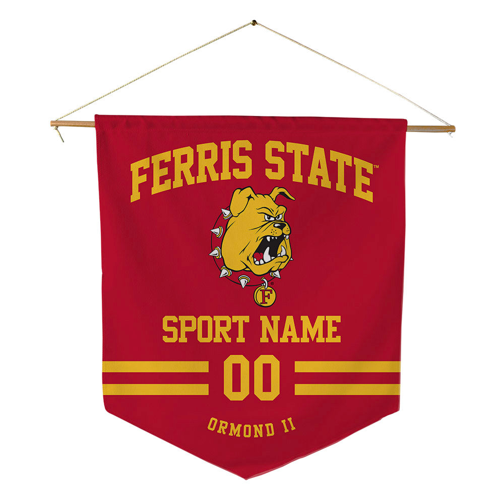 Ferris State - NCAA Football : Timothy Ormond II - Pennant - 18" x 21"-0