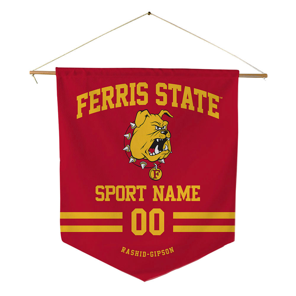 Ferris State - STUNT : Brea Rashid-Gipson - Pennant - 18" x 21"-0