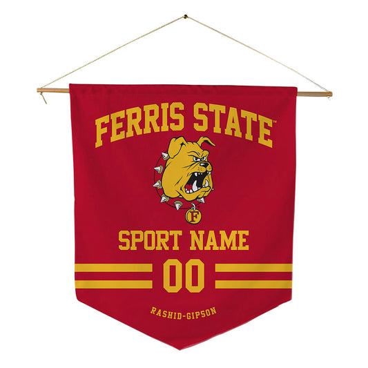 Ferris State - STUNT : Brea Rashid-Gipson - Pennant - 18" x 21"-0