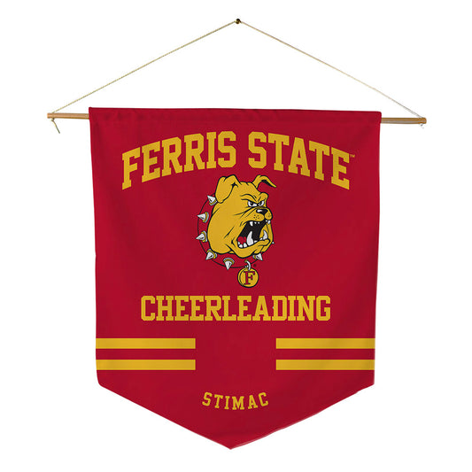 Ferris State - NCAA Cheerleading : Emily Stimac - Pennant - 18" x 21"-0