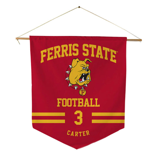 Ferris State - NCAA Football : Chase Carter - Pennant - 18" x 21"-0