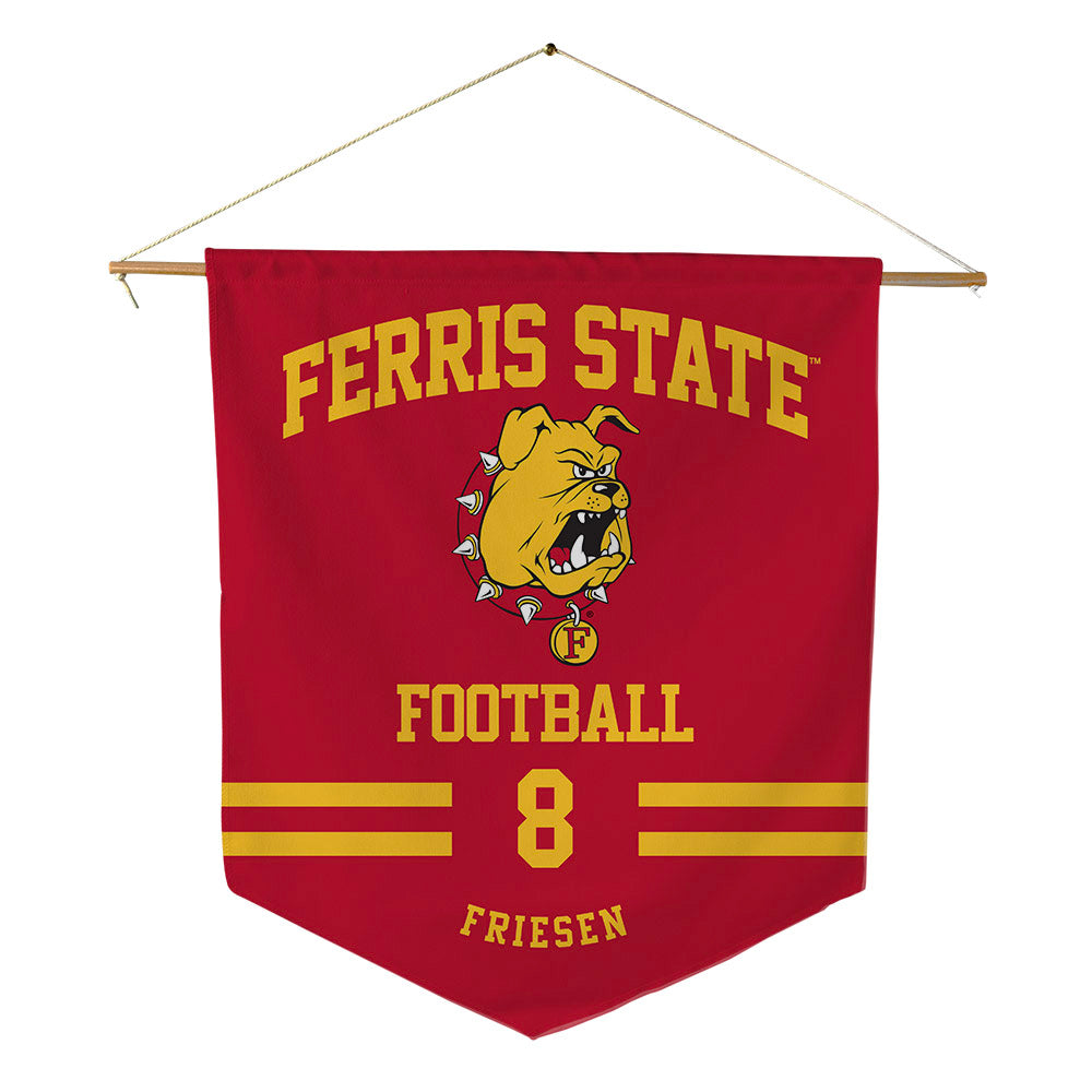 Ferris State - NCAA Football : Kade Friesen - Pennant - 18" x 21"-0