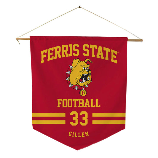 Ferris State - NCAA Football : Coties Gillen - Pennant - 18" x 21"-0