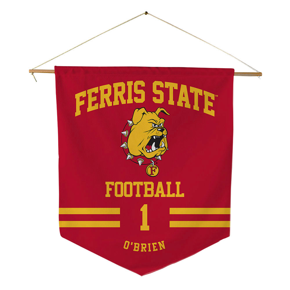 Ferris State - NCAA Football : Emari O'Brien - Pennant - 18" x 21"-0