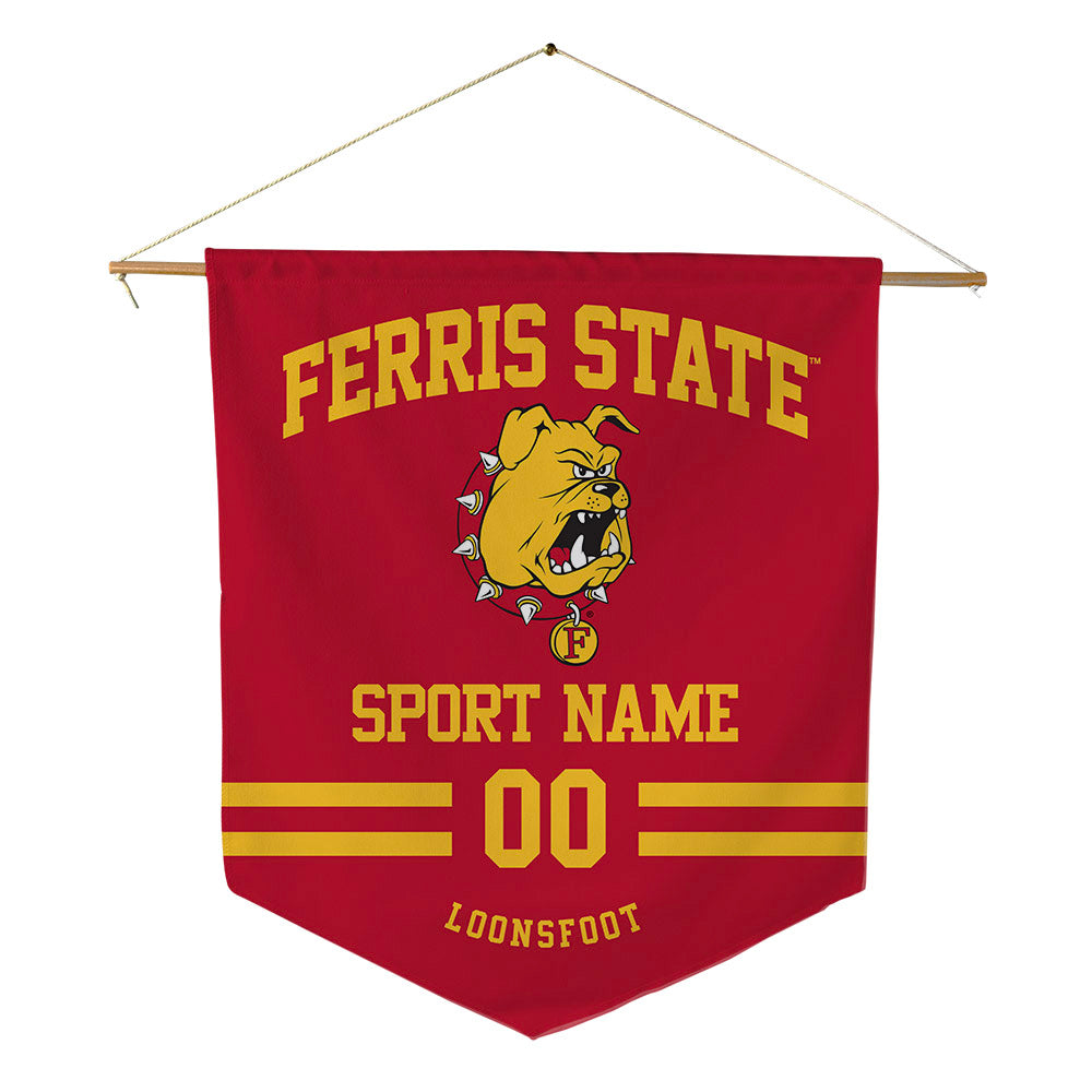 Ferris State - STUNT : Lauren Loonsfoot - Pennant - 18" x 21"-0