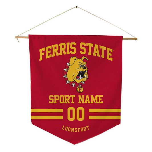 Ferris State - STUNT : Lauren Loonsfoot - Pennant - 18" x 21"-0
