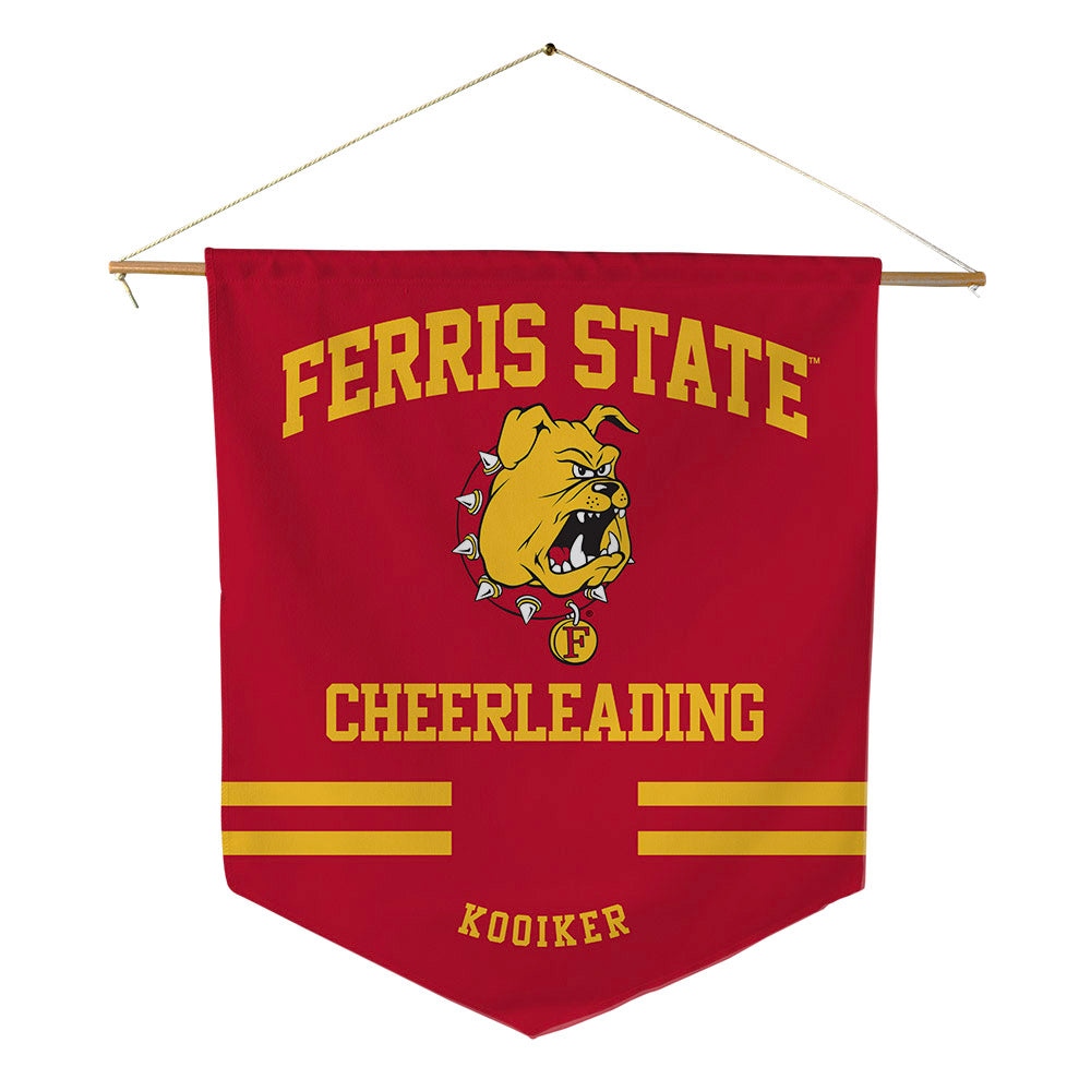 Ferris State - NCAA Cheerleading : Allie Kooiker - Pennant - 18" x 21"-0