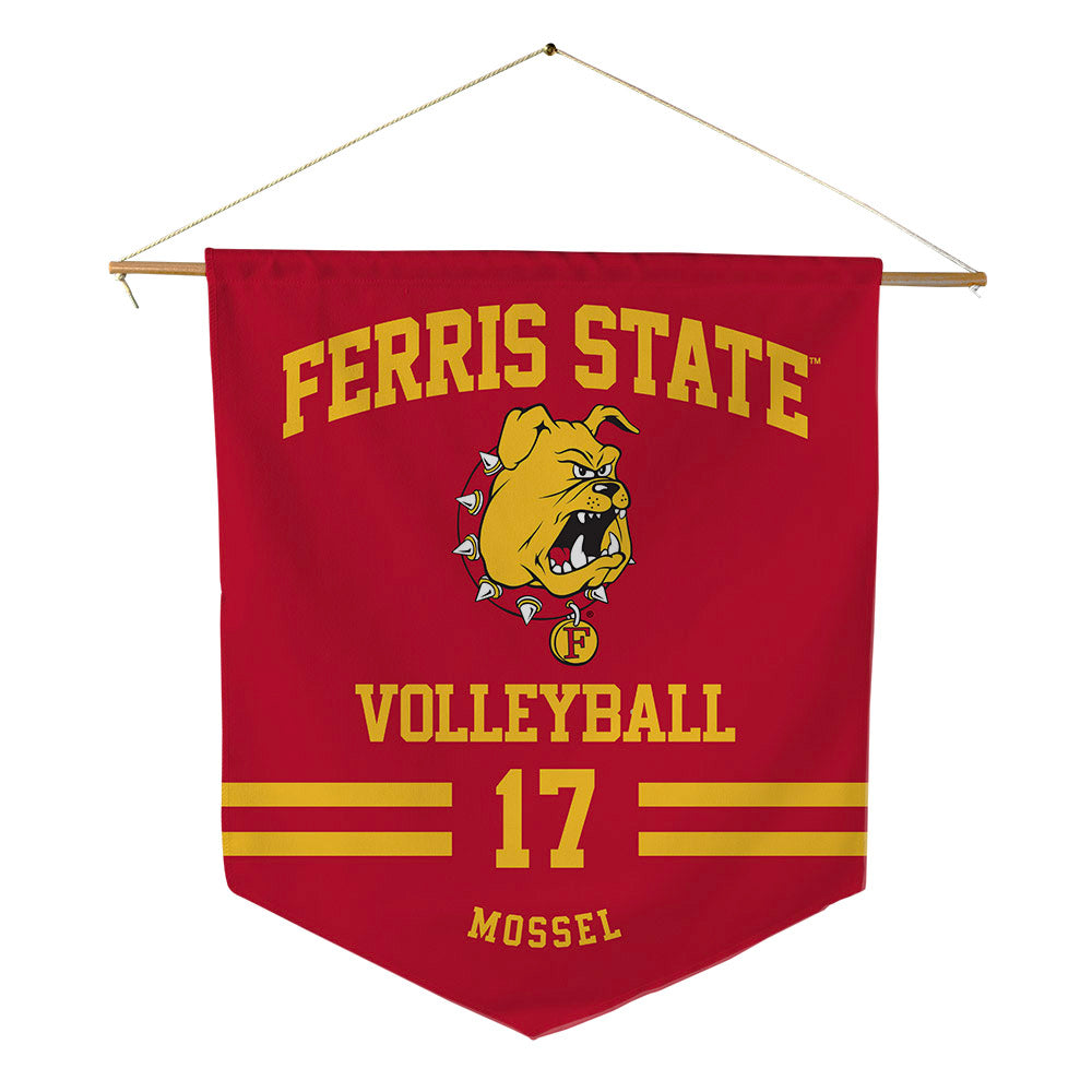 Ferris State - NCAA Women's Volleyball : Brenna Mossel - Pennant - 18" x 21"-0