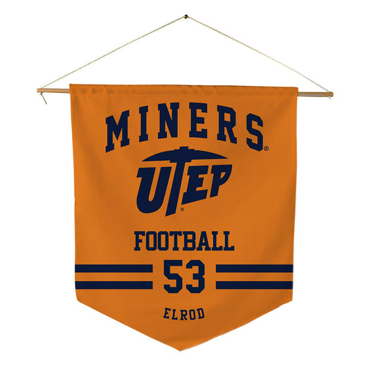UTEP - NCAA Football : Chase Elrod - Pennant - 18" x 21"-0