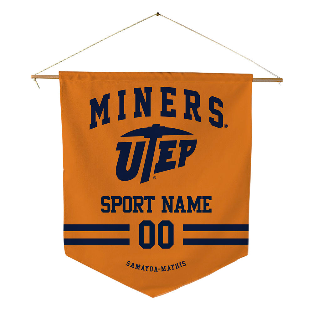 UTEP - NCAA Women's Basketball : Heaven Samayoa-Mathis - Pennant - 18" x 21"-0