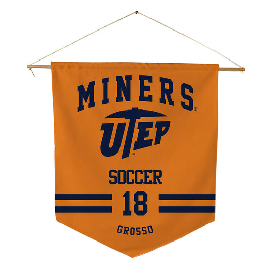 UTEP - NCAA Women's Soccer : Ava Grosso - Pennant - 18" x 21"-0
