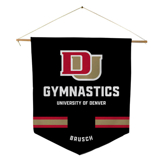 DU - NCAA Women's Gymnastics : Mila Brusch - Pennant - 18" x 21"-0