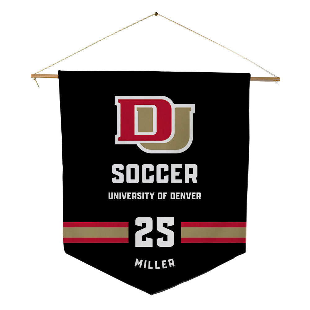 DU - NCAA Women's Soccer : Audrey Miller - Pennant - 18" x 21"-0