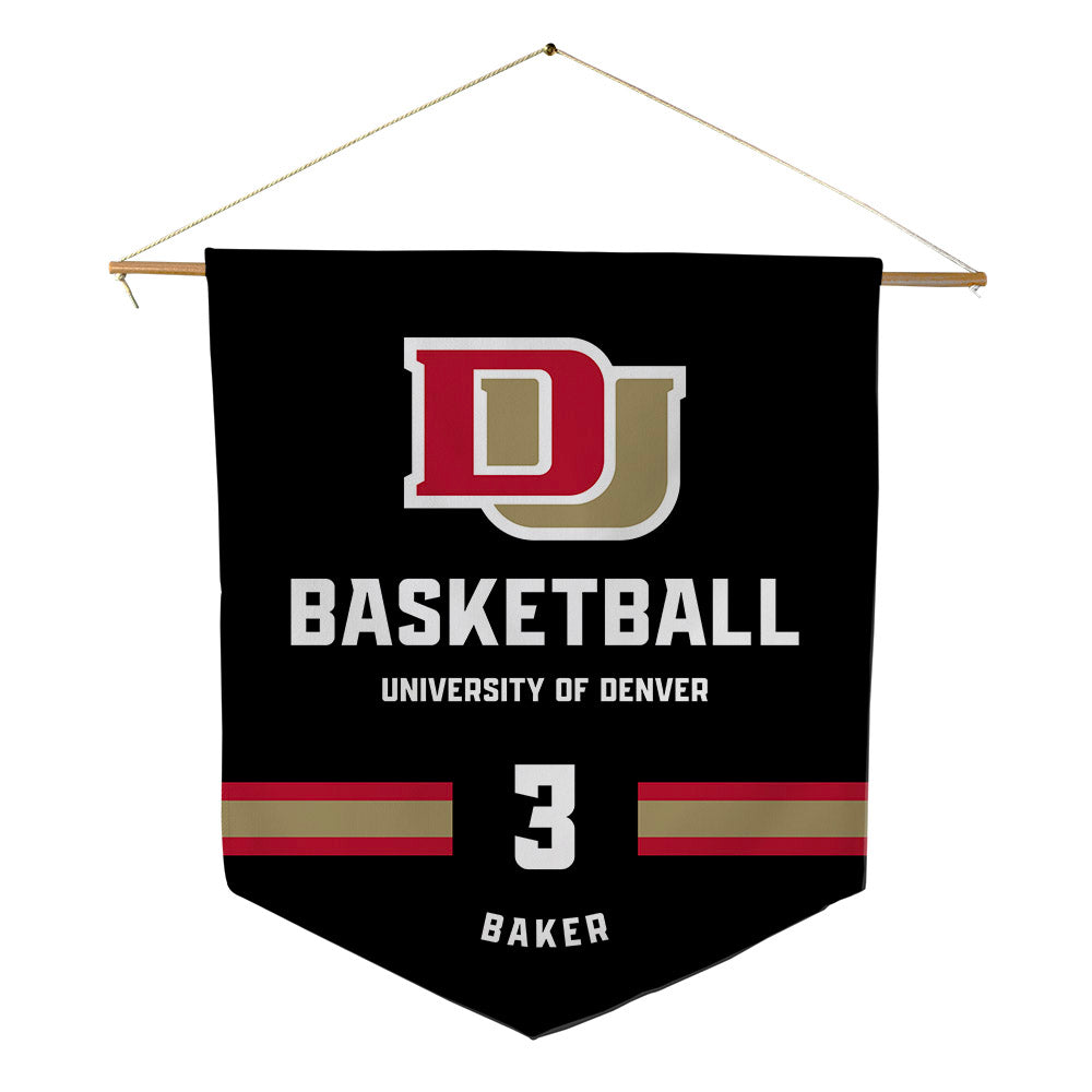 DU - NCAA Women's Basketball : Tori Baker - Pennant - 18" x 21"-0