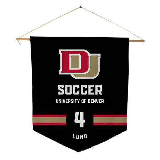 DU - NCAA Men's Soccer : Grant Lund - Pennant - 18" x 21"-0