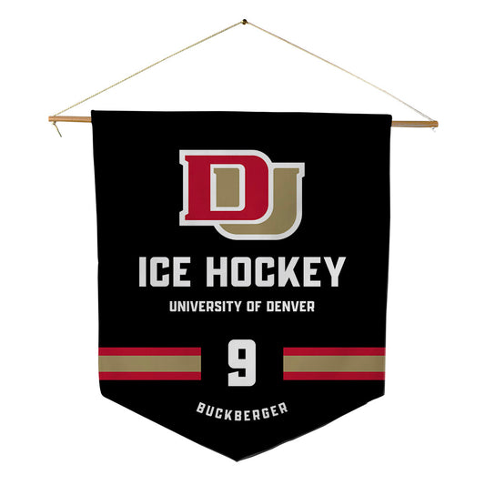 DU - NCAA Men's Ice Hockey : Boston Buckberger - Pennant - 18" x 21"-0