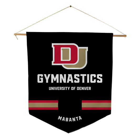 DU - NCAA Women's Gymnastics : Ava Mabanta - Pennant - 18" x 21"-0