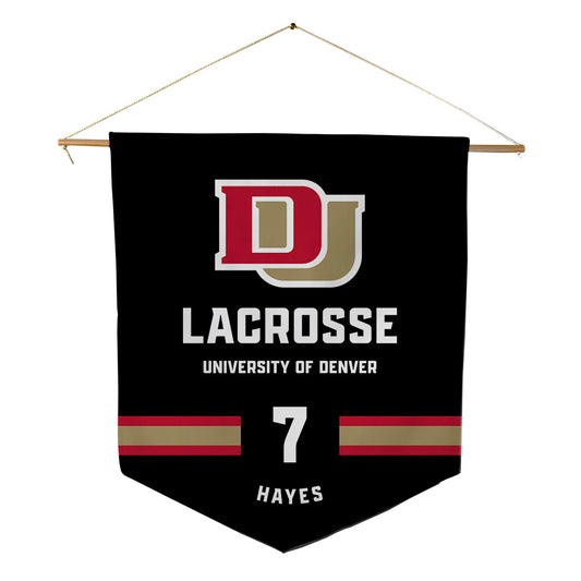 DU - NCAA Men's Lacrosse : William Hayes - Pennant - 18" x 21"-0
