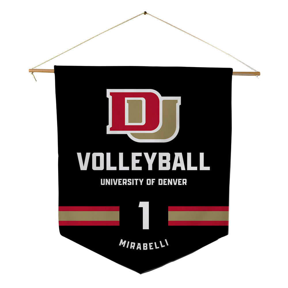DU - NCAA Women's Volleyball : Molly Mirabelli Mirabelli - Pennant - 18" x 21"-0