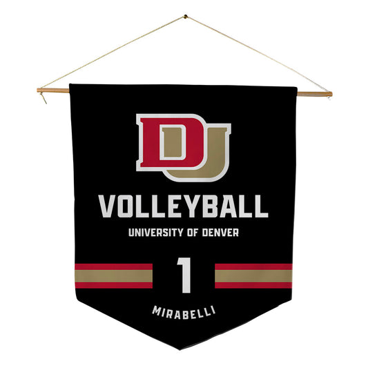 DU - NCAA Women's Volleyball : Molly Mirabelli Mirabelli - Pennant - 18" x 21"-0