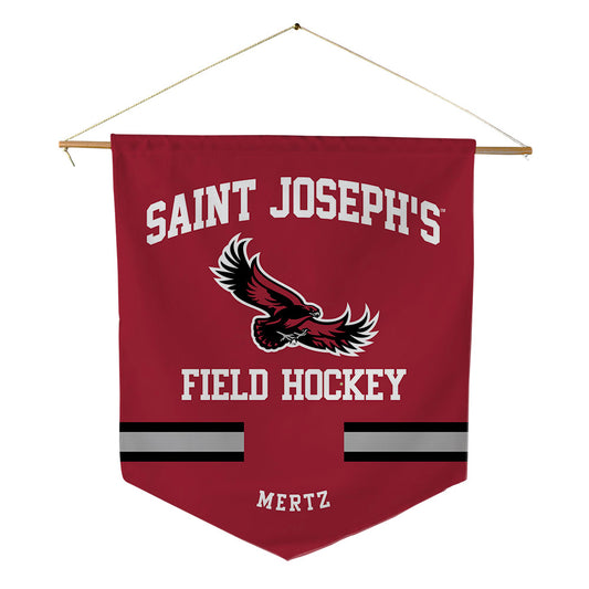 St. Joe's - NCAA Women's Field Hockey : karlie mertz - Pennant - 18" x 21"-0