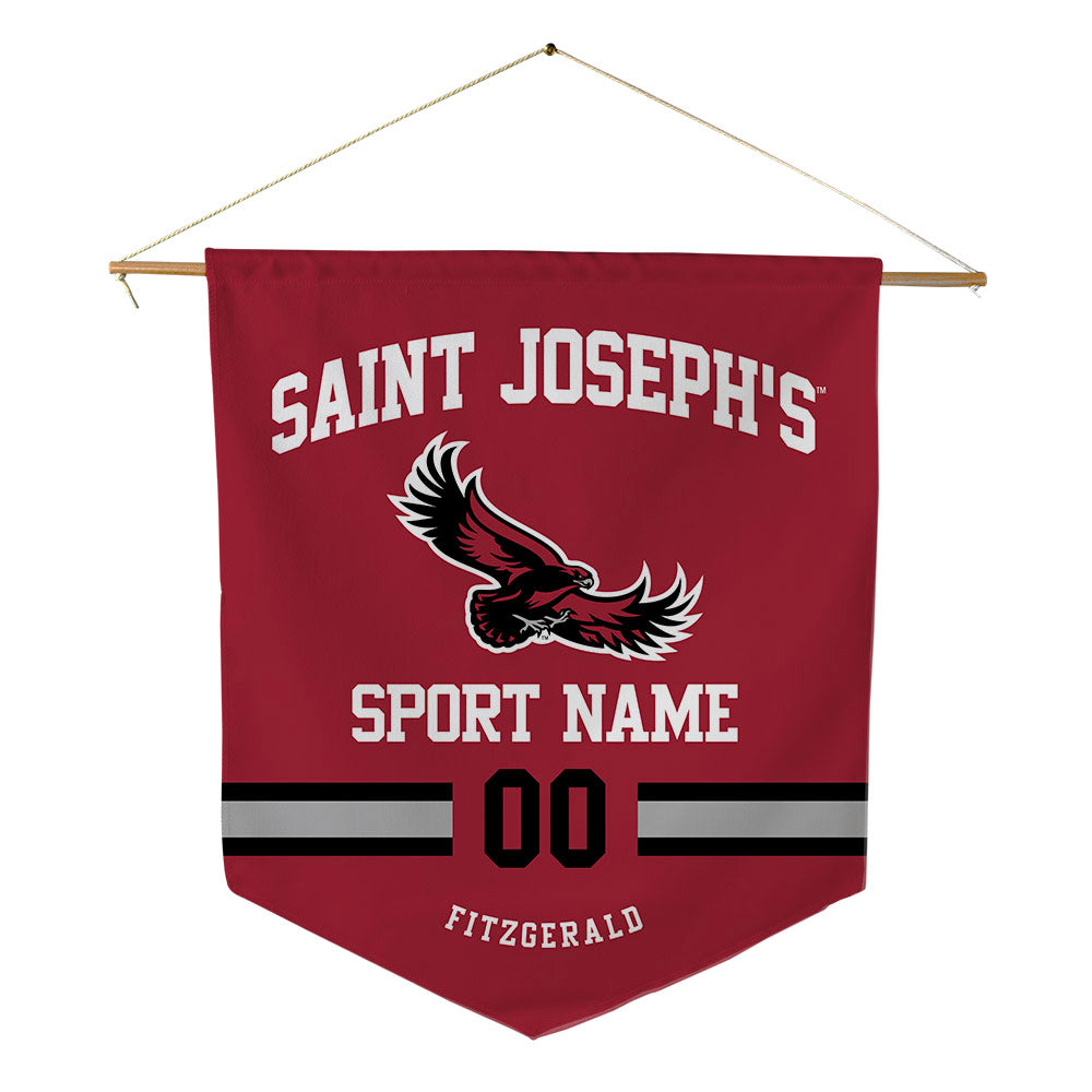St. Joe's - NCAA Men's Soccer : Carter Fitzgerald - Pennant - 18" x 21"-0
