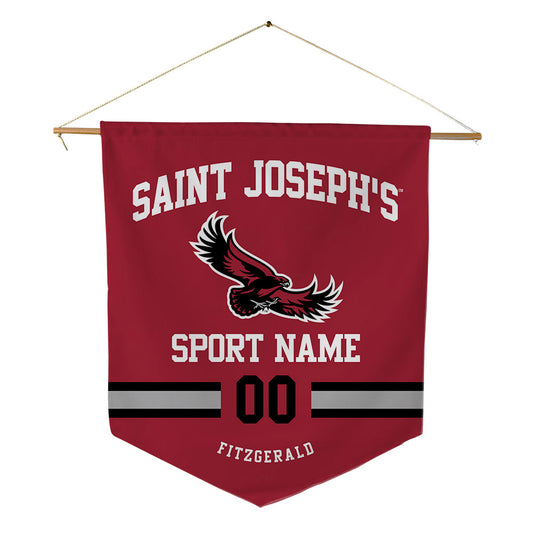 St. Joe's - NCAA Men's Soccer : Carter Fitzgerald - Pennant - 18" x 21"-0