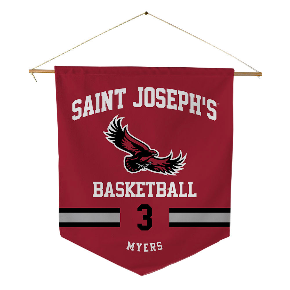 St. Joe's - NCAA Men's Basketball : Khaafiq Myers - Pennant - 18" x 21"-0