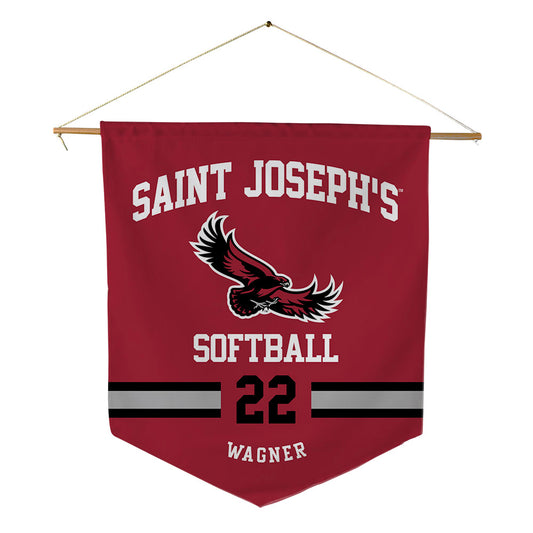 St. Joe's - NCAA Softball : Jenna Wagner - Pennant - 18" x 21"-0