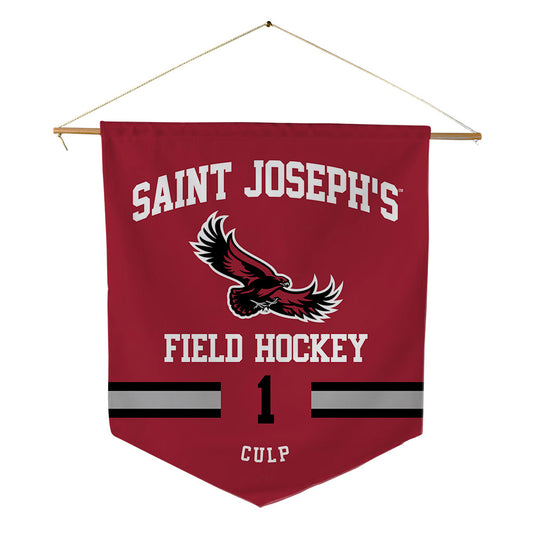 St. Joe's - NCAA Women's Field Hockey : Erika Culp - Pennant - 18" x 21"-0