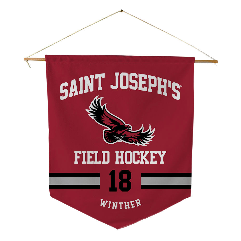 St. Joe's - NCAA Women's Field Hockey : Emma Winther - Pennant - 18" x 21"-0