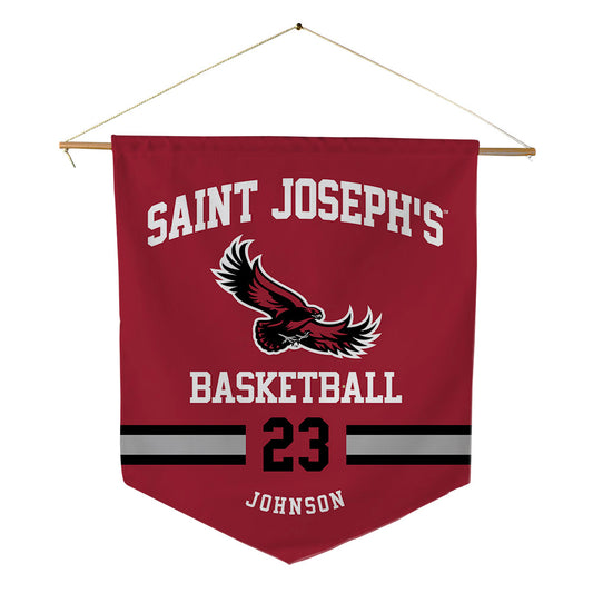 St. Joe's - NCAA Men's Basketball : Mekai Johnson - Pennant - 18" x 21"-0