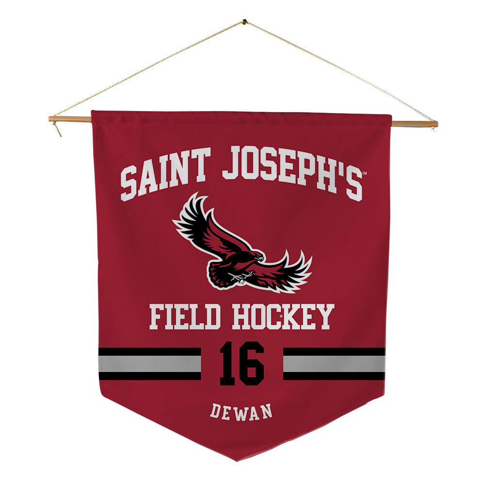 St. Joe's - NCAA Women's Field Hockey : Lily DeWan - Pennant - 18" x 21"-0