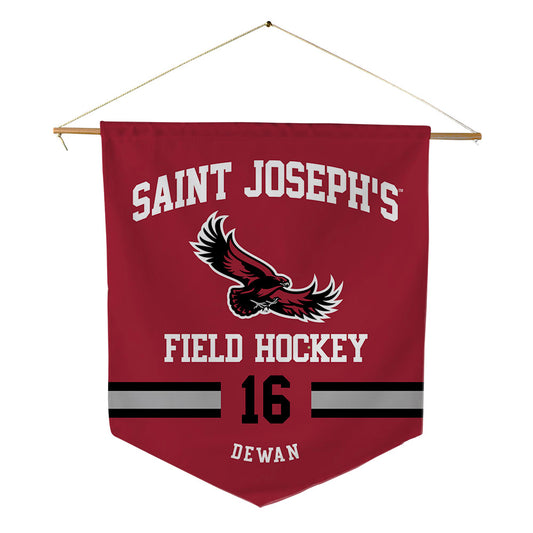 St. Joe's - NCAA Women's Field Hockey : Lily DeWan - Pennant - 18" x 21"-0