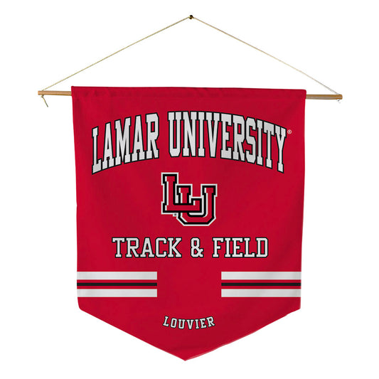 Lamar - NCAA Women's Track & Field : Morgan Louvier - Pennant - 18" x 21"-0