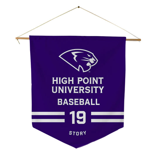 High Point - NCAA Baseball : Dylan Story - Pennant - 18" x 21"-0