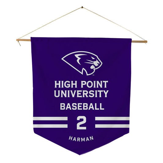 High Point - NCAA Baseball : Dawson Harman - Pennant - 18" x 21"-0