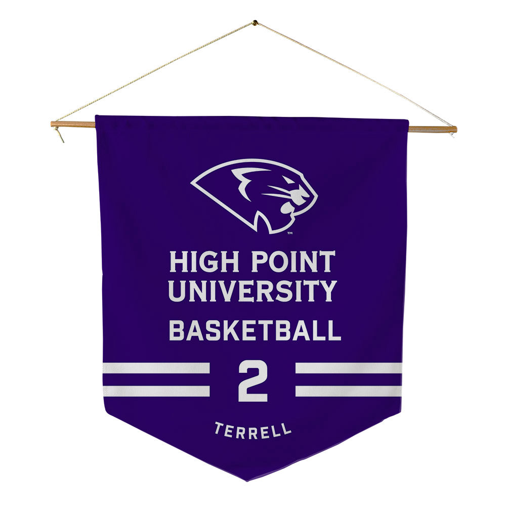 High Point - NCAA Women's Basketball : Nakyah Terrell - Pennant - 18" x 21"-0