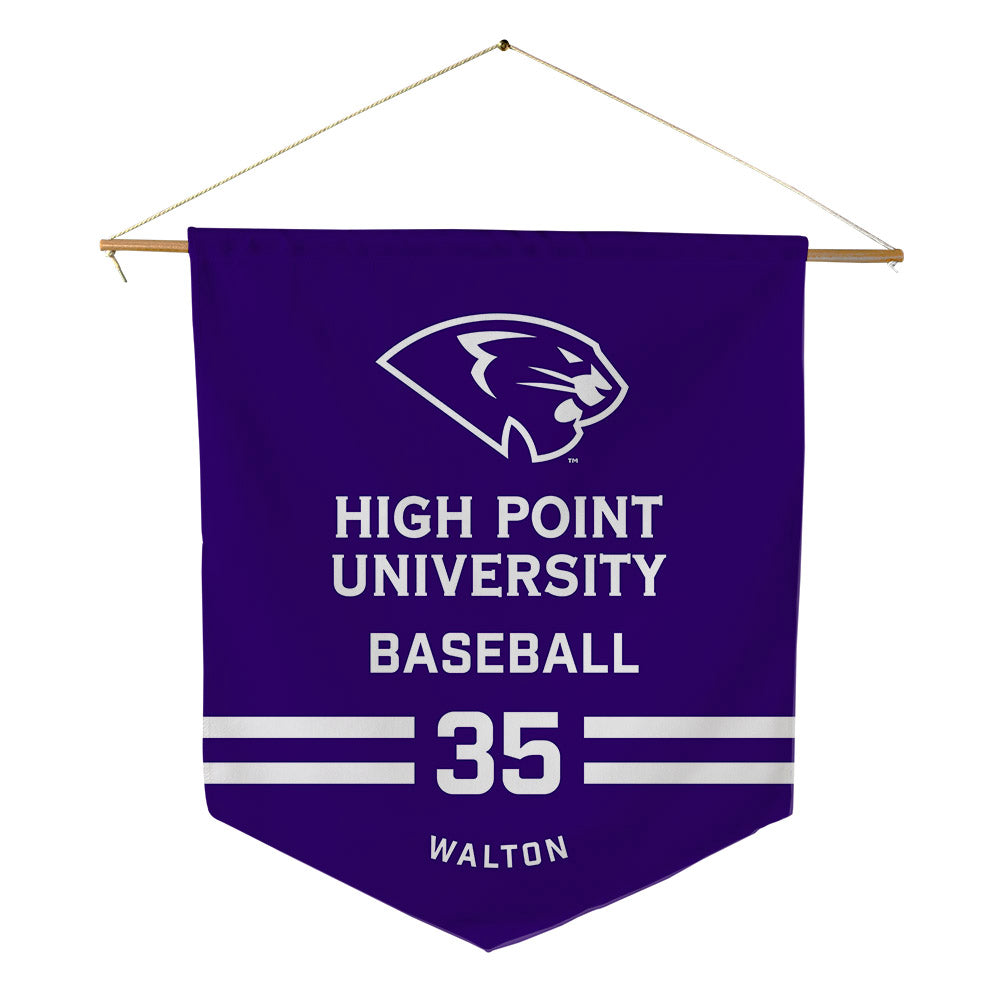 High Point - NCAA Baseball : Wade Walton - Pennant - 18" x 21"-0