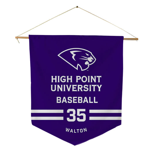 High Point - NCAA Baseball : Wade Walton - Pennant - 18" x 21"-0