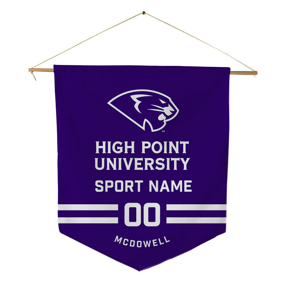 High Point - NCAA Men's Soccer : Jacob McDowell - Pennant - 18" x 21"-0