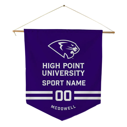 High Point - NCAA Men's Soccer : Jacob McDowell - Pennant - 18" x 21"-0