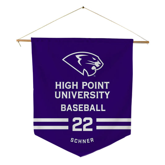 High Point - NCAA Baseball : Sam Schner - Pennant - 18" x 21"-0