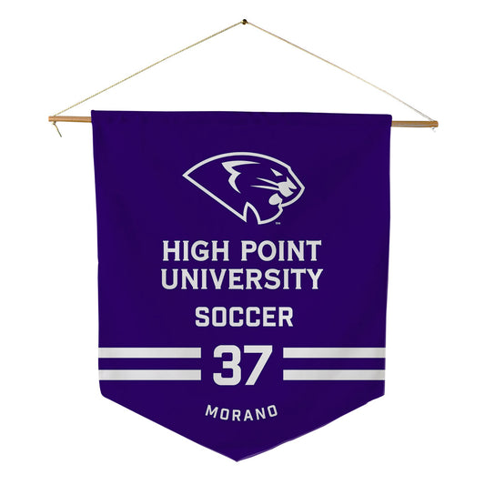 High Point - NCAA Men's Soccer : Peter Morano - Pennant - 18" x 21"-0